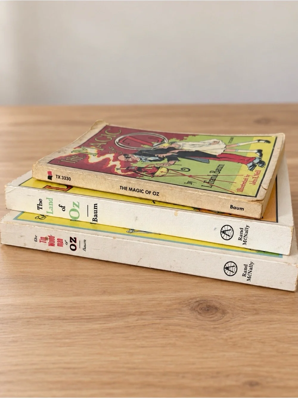 L. Frank Baum Books Set of 3 Magic of OZ Tin Woodman of OZ The Land of OZ